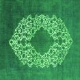 thumbnail image 1 of Ahgly Company Indoor Square Oriental Green Industrial Area Rugs, 3' Square, 1 of 4