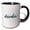 Black/White, variant on 3drose, December - Typography Text, 11oz Two-tone Blue Mug