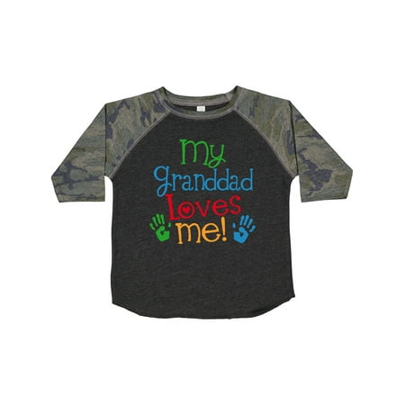

Inktastic My Granddad Loves Me Gift Toddler Boy or Toddler Girl T-Shirt