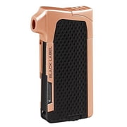 Black Chrome Lotus Condor Pipe Lighter with Fold Out Pipe Tamper & Shovel - 8268