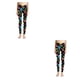 thumbnail image 2 of Minnieouse Dog Pow Pantalones de yoga Estampados de colores Leggings Pantalones largos Parte inferior Sexy Push Up Medias deportivas para gimnasio pata de perro 2Conjunto, 2 of 6