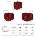 thumbnail image 5 of Toaster Cover 4 Slice, Black Red Plaid Dustproof Bakeware Oven Protector with Top Hook, Vintage Rustic Buffalo Checked Gingham Waterproof Small Kitchen Appliance Toasters Dust Cover, 12"x11"x8", 5 of 8