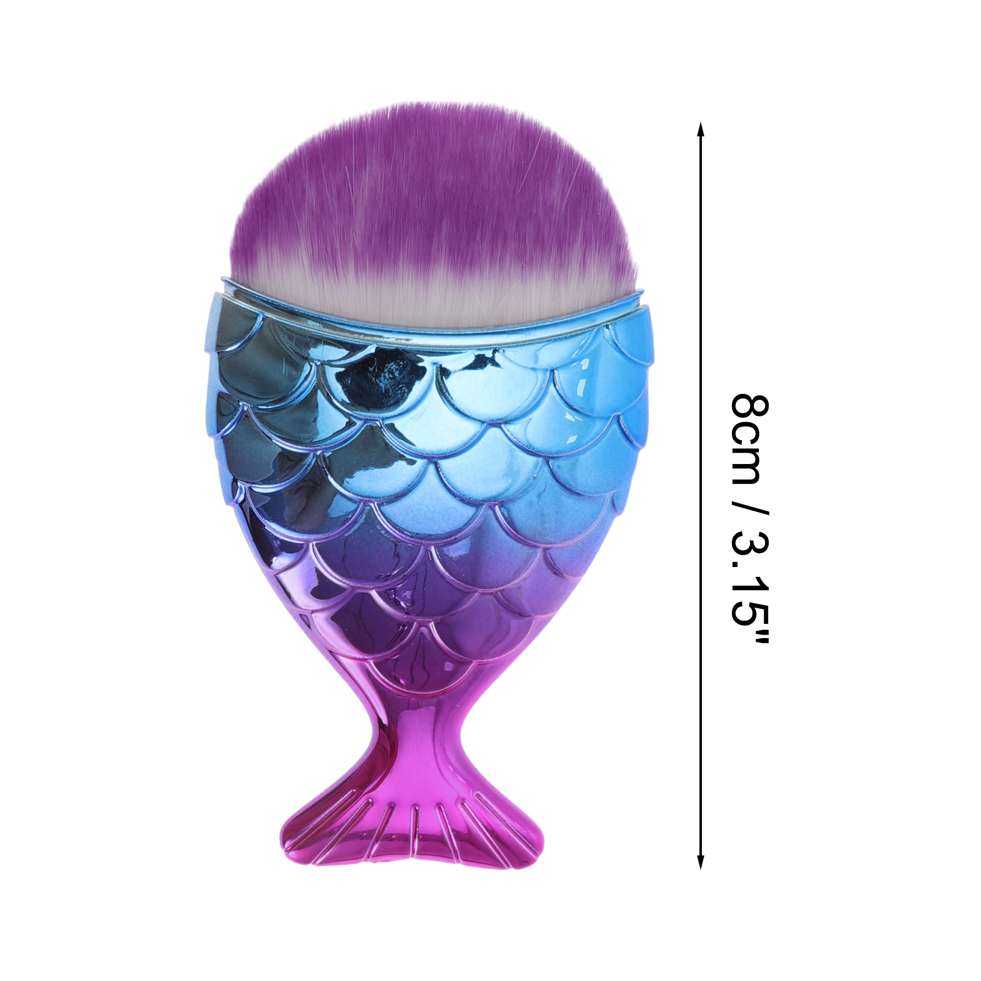 Unique Bargains 1 Pc Durable Convenient Cosmetic Brush for Travel Purple