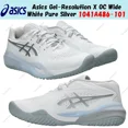 thumbnail image 1 of Asics Gel-Resolution X OC Wide White Pure Silver 1041A486-101 Men's Size, 1 of 6