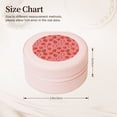 thumbnail image 2 of Naloa Red Strawberry Round Jewelry Box, Travel Jewelry Organizer, 3.9 x 3.9 x 2in Jewelry Storage Box for Women-Pink, 2 of 7
