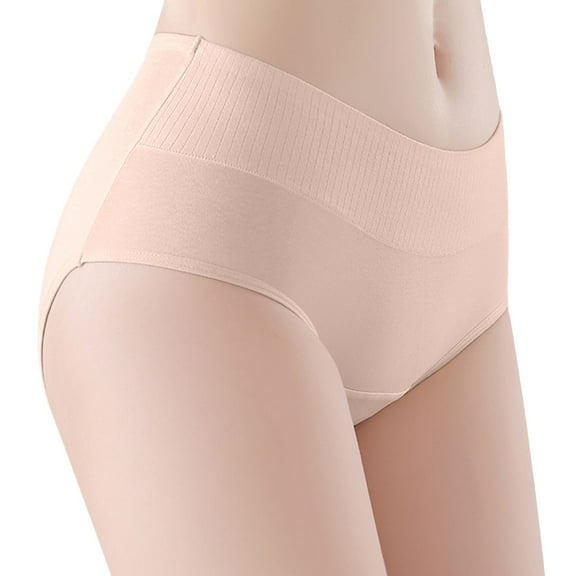 Period Underwear For Women Menstrual Panties Cotton Postpartum Easy Clean Teens Brief 4 Layer Leakproof Light Pink XXL