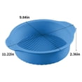 thumbnail image 2 of kurtrusly Wedding Birthday Party Cake Restaurant Reusable Washable Mousse Round Mould Kitchen Gadget Accessories Blue 10 Inch 1Set, 2 of 6