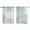Aqua, variant on Aqua White Kitchen Curtains Small Short 39 Inch Length, Abstract Grey Chrysanthemum Flower Floral Grommet Top Bedroom Living Room Curtains, Light Filtering Cafe Curtain Drapes 2 Panels Set 55''x39''