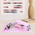 thumbnail image 6 of Stgfyxgs Nail Arm Rest, PU Leather Manicure Hand Pillow with Pad, Professional Nail Rest Cushion Table Desk Station for Acrylic Nails Violet, 6 of 9