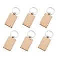thumbnail image 4 of 24 Piezas de Madera en Blanco Rectangular Etiquetas Llaveros de Madera para Manualidades DIY, 4 of 5