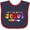 Navy and Red, variant on Inktastic Jelly Bean Jesus Boys or Girls Baby Bib