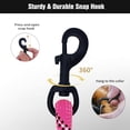 thumbnail image 2 of YeewayVeh Dog Leash 6FT Double Handle, 1/2 Inch Nylon Leash with Padded Handle & Reflective Threads for Medium to Large Dogs (Pink), 2 of 7
