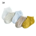 thumbnail image 2 of Ludlz 5 Pairs Baby Toddler Little Kids No Show Socks - Thin Mesh Cotton Athletic Socks for Boys Girls Solid Color Infant Baby Girl Boy Soft Breathable Mesh Ankle Floor Socks, 2 of 7