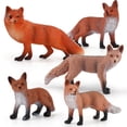 thumbnail image 3 of simulation solid Wild Fox model red fox Big White Fox Arctic fox red fox static children‘s hand-made ornaments, 3 of 7