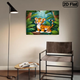 thumbnail image 4 of 500-piece horizontal paper jigsaw puzzle - a tiger, with dimensions of 20.5*15 inches., 4 of 9