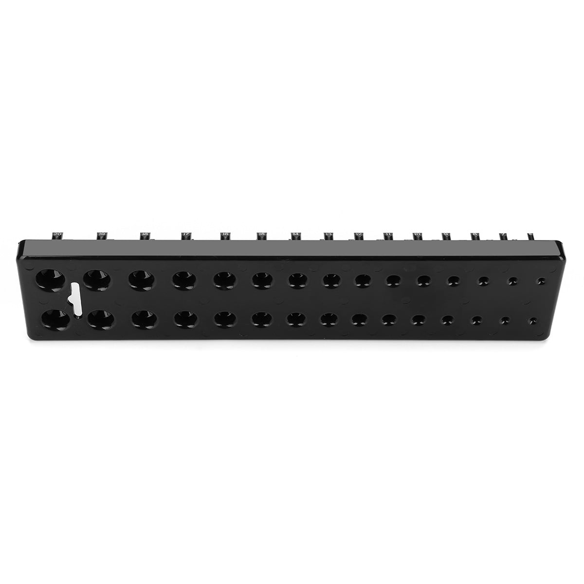 1//4 Inch Metric 28 Slot Socket Rack Storage Rail Tray Holder Shelf Organizer