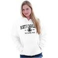 thumbnail image 3 of North Carolina Cute Footprints Beach Unisex Plus Fleece Graphic Hoodie Brisco Brands 4X, 3 of 5