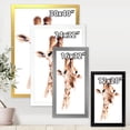 thumbnail image 4 of Designart 'Close Up Portrait of A Giraffe X' Farmhouse Framed Art Print, 4 of 4