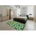 thumbnail image 5 of Ahgly Company Machine Washable Indoor Rectangle Transitional Light Green Area Rugs, 8' x 10', 5 of 7