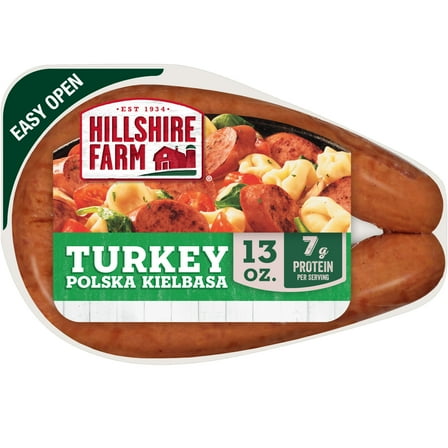 Hillshire Farm Turkey Polska Kielbasa Smoked Sausage Rope, 13 oz (Refrigerated)