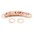 thumbnail image 2 of 14mm Inner Dia Copper Washers Flat Car Metric Sealing Gaskets Rings 20pcs, 2 of 3