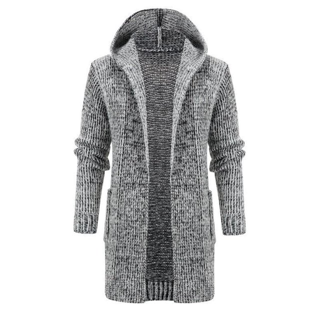 Mens Long Sleeve Stand Cardigan Sweaters Button Down Knitted Sweater Men'S Cardigan