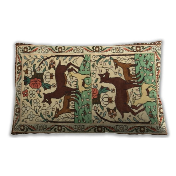 Ahgly Company Indoor Rectangular Traditional Lumbar Throw Pillow, 13 inch by 19 inch