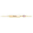 thumbnail image 3 of Engravable Bar Bracelet with Birthstone, 3 of 7