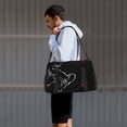 thumbnail image 7 of Kuqiui French Bulldog Print Foldable Travel Duffel Bag Tote Carry on Luggage Bag Personal item Sports Gym Bag Water Resistant Weekender Overnight Bags for Women and Men, 7 of 7