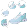 thumbnail image 4 of Rokment Women's Running Cross Training Shoes Breathable Mesh Comfortable Air Cushion Hiking Jogging Fitness Trainners Casual Walking Tennis Fashion Sneakers Green Size 8, 4 of 6
