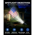 thumbnail image 3 of Solar Lights Outdoor Waterproof IP67, 60 LED 3 Lighting Modes Solar Spot Lights Outdoor for Yard Garden Pathway Landscape, Auto On/Off, Function 2 in 1(Cool White, 4 Pack), 3 of 7