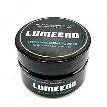 Lumeeno All Natural Organic Activated Charcoal Teeth Whitening For Sensitive Tooth and Gum - Whiten, Clean and Detoxify - Vegan - No Chemicals - Zero Bleach Whitener Enough for 150+ (Best Tooth Whitener For Sensitive Teeth)