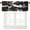Style-1, variant on Cow Print Kitchen Valance Curtain, Rustic Western Cow Print Brown Black White Animal Fur Skin Pattern Window Treatment Rod Pocket Drapes for Kitchen Batroom Office Deocr 54x18inch