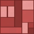 thumbnail image 1 of Ahgly Company Machine Washable Indoor Square Transitional Red Area Rugs, 6' Square, 1 of 7