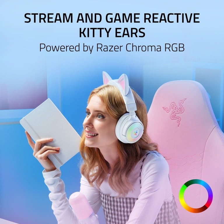 Razer Kraken Kitty V3 Pro Wireless RGB Kitty Headset for Gaming