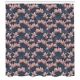 thumbnail image 3 of Ambesonne Flowers Shower Curtain, Magnolia Flowers Japan, 69"Wx70"L, Dark Blue Coral, 3 of 3