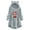 Grey, variant on jsaierl Long Hoodies for Teen Girls Long Sleeve Cat Ear Sweater Plush Christmas Pattern Buttons Crewneck Sweatshirt Kangaroo Pocket Pullover Coat