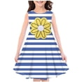 thumbnail image 2 of NAISIBABY Girls Dresses, Crew Neck Sleeveless New Prints Summer Sundress Navy 4-14 T, 2 of 3