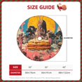 thumbnail image 2 of Xecao Psychedelic Band Hotdog Art Pattern Christmas Tree Skirt Round Xmas Tree Mat Base Cover for Holiday Home Decorations-30", 2 of 6