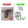 thumbnail image 6 of 40 Pack Vinyl Side Hangers, Vinyl Side Clip Hooks, for Flashing, , Loop, No Damage, Weatherproof - Home Side Hooks,40 x ,Silver, 6 of 6