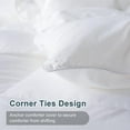 thumbnail image 4 of Twin Comforter,Filled with Feather and Down, White Duvet Insert - Luxurious Hotel Collection Bed Blanket Comforter - 100% Cotton Shell -Twin Size 64x88 Inch, 4 of 6