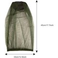 thumbnail image 2 of Filet Anti-Moustique, Couverture de Protection Durable contre les Insectes pour Activité Extérieure, Tissu Respirant avec Bande Élastique, Maille Fine, Rangement Portable, Vert Armée (3 Pcs), 2 of 5