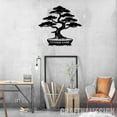 thumbnail image 3 of Craftnamesign Custom Bonsai Garden Metal Wall Art LED Light, Personalized Name Sign, 3 of 5