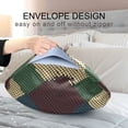 thumbnail image 4 of Yayeee Pillowcase Standard Size Set of 2 Satin Wrinkle Resistant Pillow Case, Green Tartan Pattern, 4 of 8