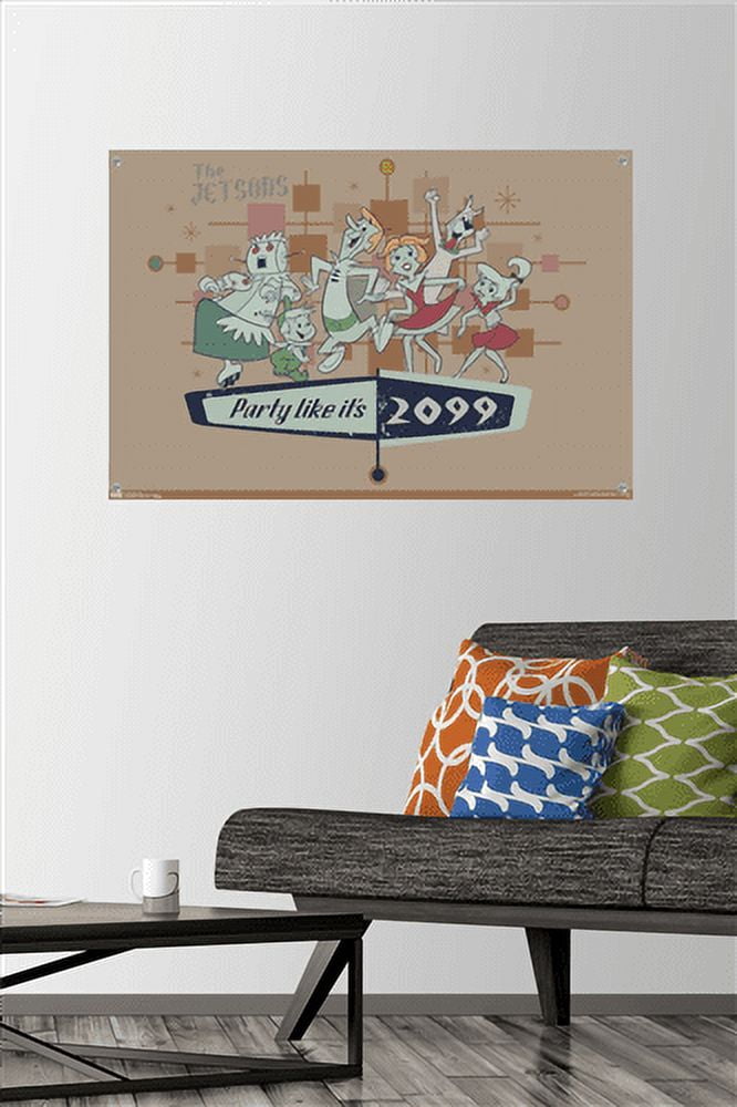 The Jetsons - Party Wall Poster with Pushpins, 22.375" x 34"
