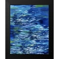 thumbnail image 2 of Wiley, Marta 12x14 Black Modern Framed Museum Art Print Titled - River II Study Blue Dark, 2 of 5