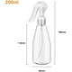 thumbnail image 2 of Botella vacía con pulverizador de 200ML (3 uds.), botella pulverizadora de plástico transparente para plantas y flores de peluquería, pulverizador de agua oso de fresa Electrónica, 2 of 5