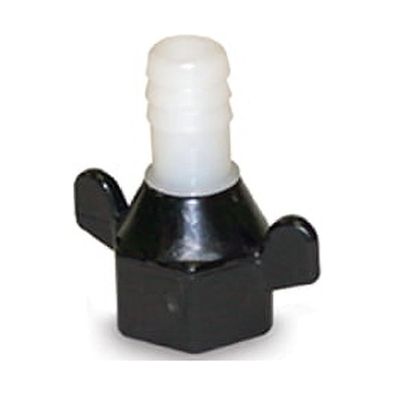 SHURFLO (244-2926) 1/2" x 14 NPT x 1/2" Barb Straight Wingnut Swivel Adapter
