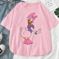 thumbnail image 1 of Disney-Camiseta con estampado de dibujos animados para mujer, ropa de calle de manga corta con cuello redondo, Pato Donald, Margarita y pato, 1 of 4