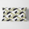 thumbnail image 2 of Designart Circular Abstract Retro Geometric II' Mid-Century Modern Throw Pillow - 12x20, 2 of 2